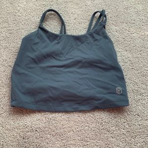Gray born primitive sports bra top